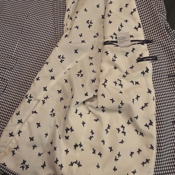 PAISLEY & GRAY BLAZER COAT JACKET BLUE WHITE CHECKED SIZE 42R - Picture 9 of 16